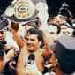 Mantan juara dunia tinju asal Panama, Roberto Duran berhasil memenangkan 4 gelar juara dunia kelas menengah super (GUIDO BLANDON / AFP)