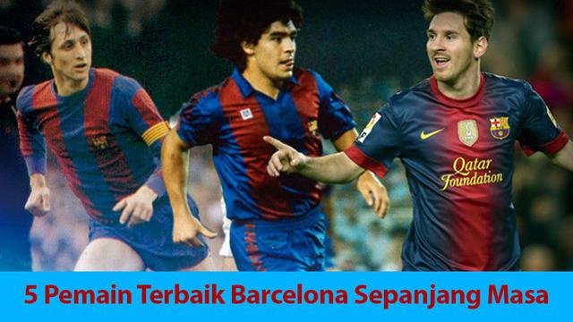 Video lima pemain terbaik yang pernah di miliki Barcelona, salah satunya Johan Cruyff Legenda asal Belanda.
