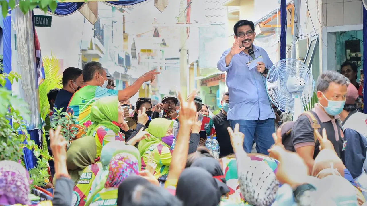 Machfud Arifin menerima dukungan dari  warga Kelurahan Gundih, Surabaya