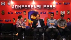 Jelang turnamen pramusim Surya Citra Media (SCM) Cup 2015, SCTV menggelar jumpa pers di Jakarta, (12/1/2015). (Liputan6.com/Helmi Fithriansyah)