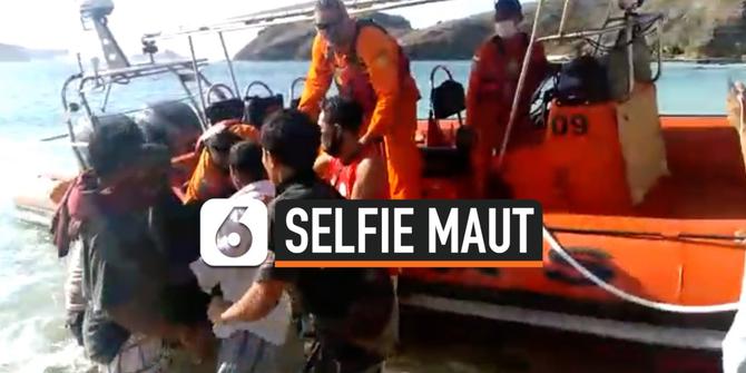 VIDEO: Selfie Berujung Maut, Pria Tersapu Ombak 2 Meter