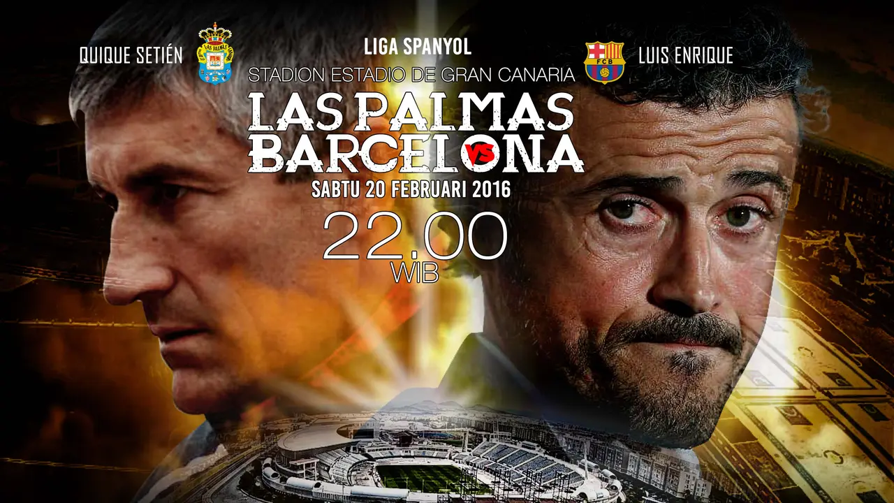 160218 Las Palmas vs Barcelona Banner Pelatih Abdillah