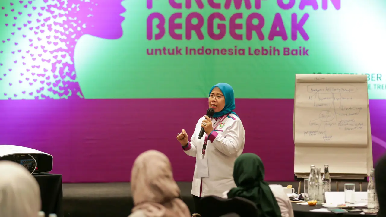 Ketua Umum Perempuan Bangsa, Siti Mukaromah, saat FGD Perempuan Bangsa dengan tema Perempuan Bergerak untuk Indonesia Lebih Baik di Hotel DoubleTree Jakarta (Istimewa)