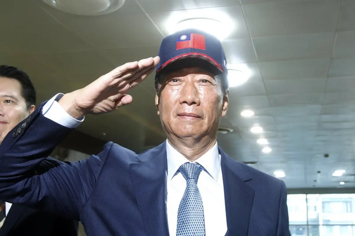 Miliarder pendiri perusahaan pemasok utama komponen Apple yaitu Foxconn, Terry Gou. (AP Photo/Chiang Ying-ying)