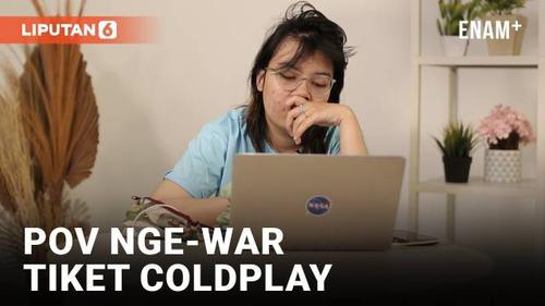 VIDEO: Gara-Gara War Tiket Konser Coldplay, Reaksinya Sampai Harus Begini