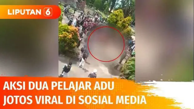 Beginilah dua pelajar di Kota Palangkaraya, Kalimantan Tengah, terlibat perkelahian di Lapangan Sanaman Mantikei. Aksi adu jotos tersebut menjadi tontonan siswa lainnya dan viral di media sosial.