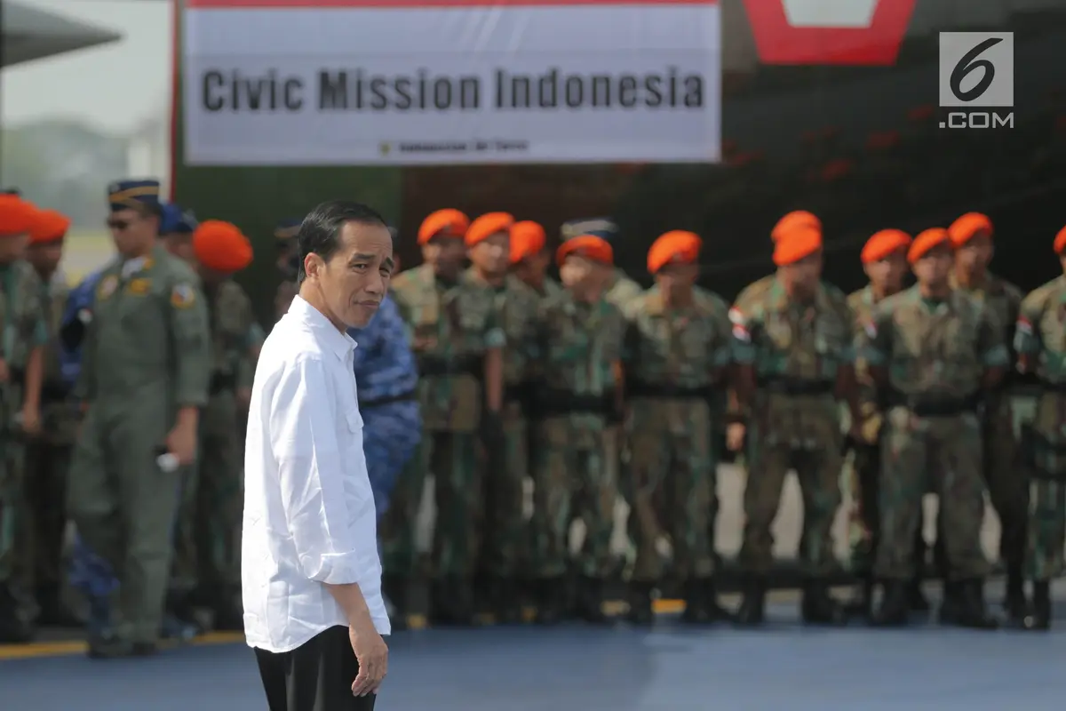 Jokowi Lepas Pengiriman Bantuan untuk Pengungsi Rohingya