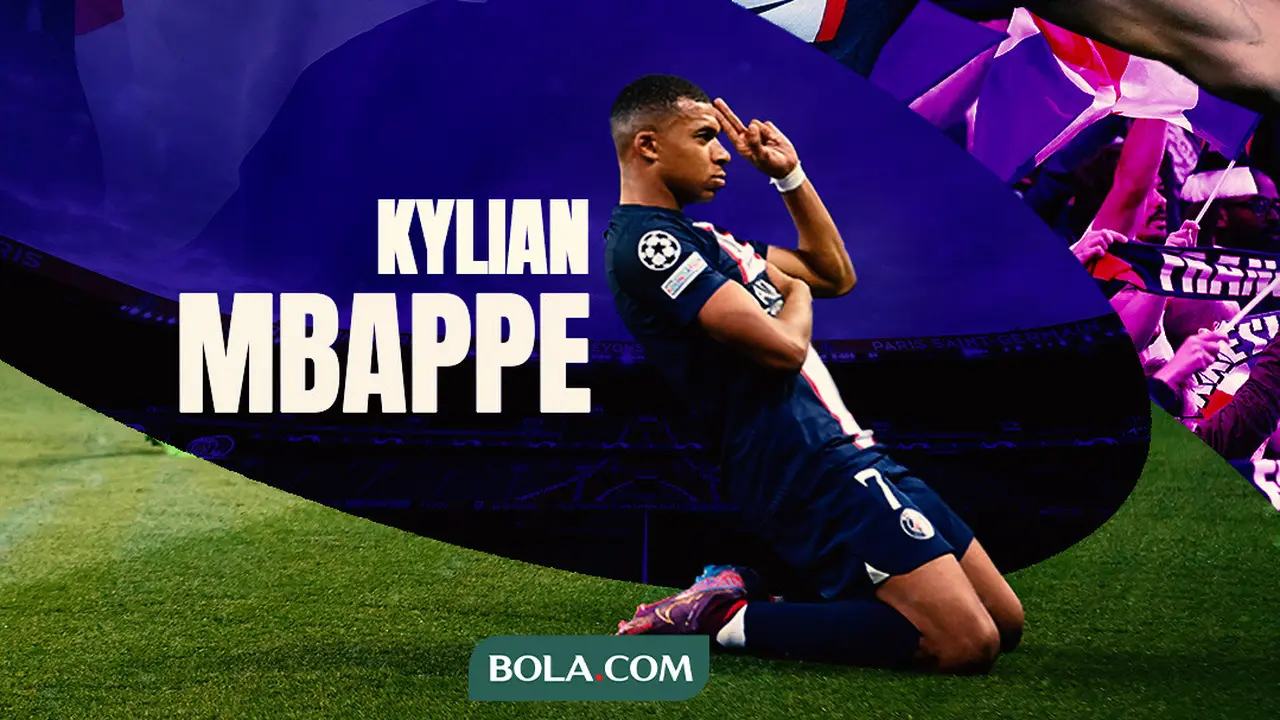 PSG - Ilustrasi Kylian Mbappe