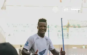 Pemain PSM Makassar, Abu Kamara. (Bola.com/Dok.PSM Makassar).