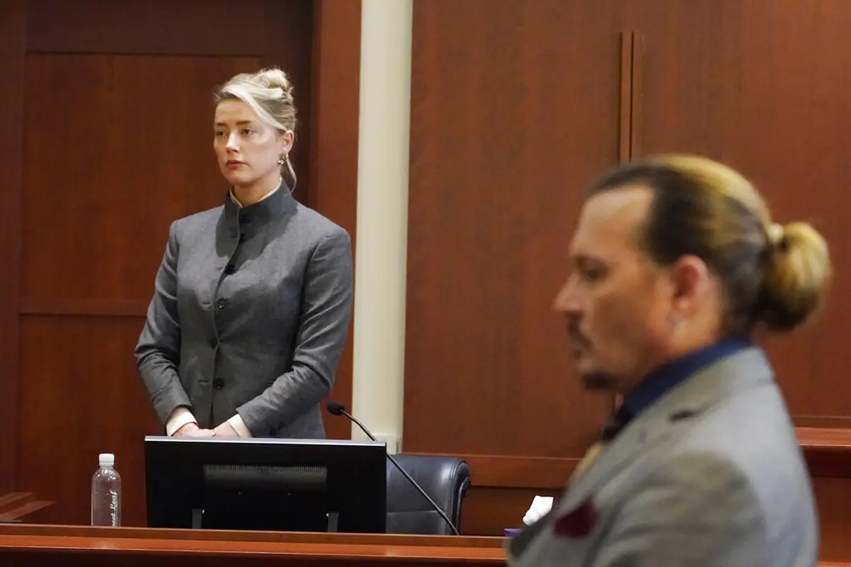 Persidangan Johnny Depp vs Amber Heard. (AP Photo/Steve Helber, Pool)