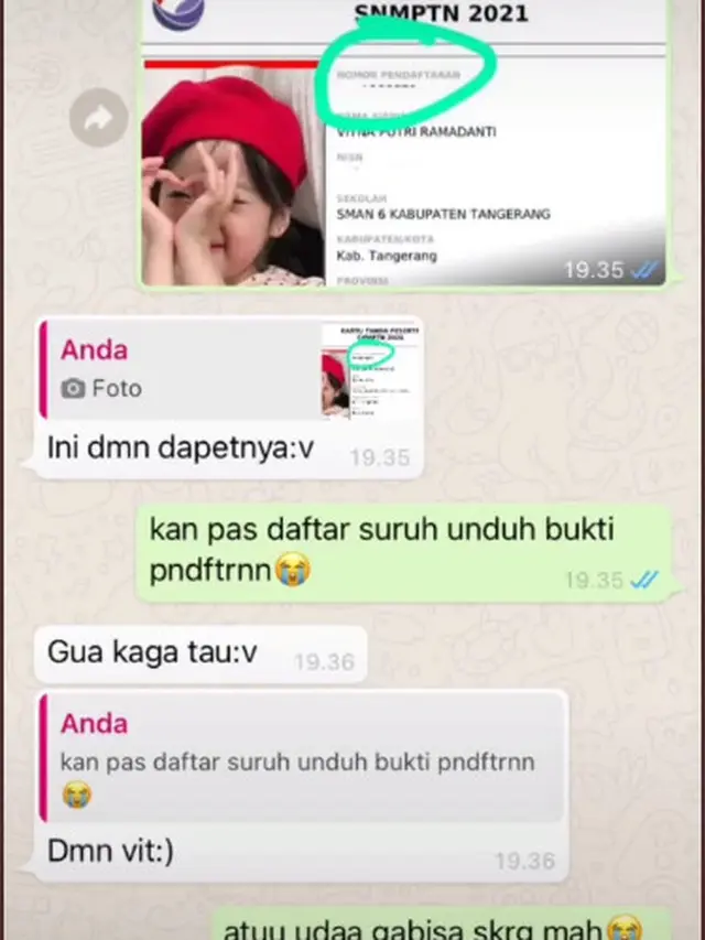 6 Status WhatsApp Lolos SNMPTN 2021 Ini Bikin Senyum Tipis