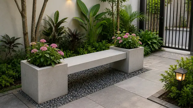 desain bangku taman (AI Generated)