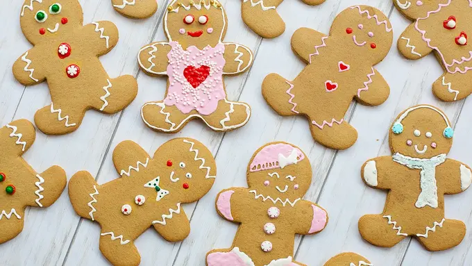 Ilustrasi kue Natal, kue jahe