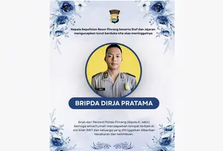 Bintara Muda Polda Sulsel berinisial Bripda DP (19)