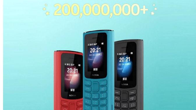 Foto Nokia 105 series yang berhasil terjual sebanyak 200 juta unit. (Foto: Gizchina).