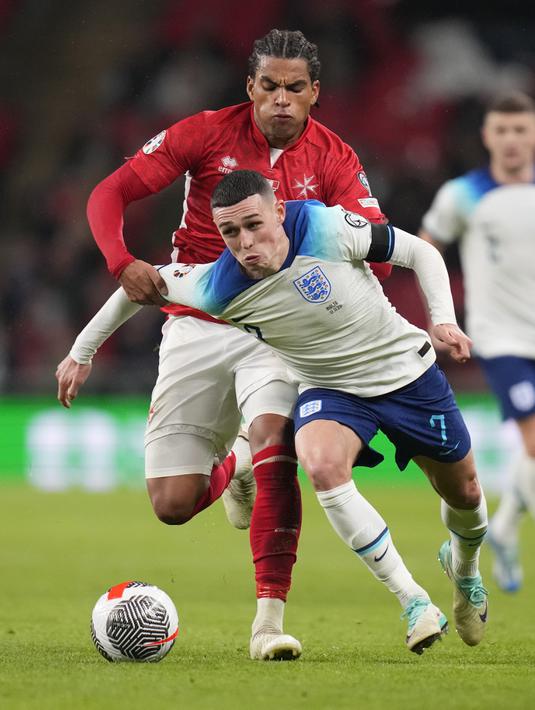Inggris juga malah makin mantap di puncak klasemen Grup C Kualifikasi Euro 2024 dan Malta dipastikan tanpa poin di dasar. (AP Photo/Kirsty Wigglesworth)