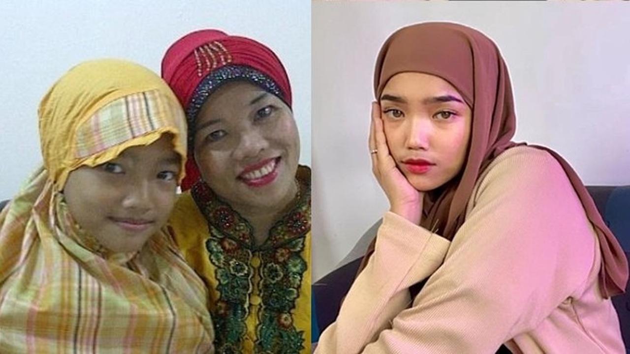 6 Transformasi Fuji saat Pakai Hijab, Masa Kecil Hingga Kini
