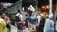 Aksi Balapan liar di Kota Gorontalo dibubarkan Polisi (Arfandi Ibrahim/Liputan6.com)