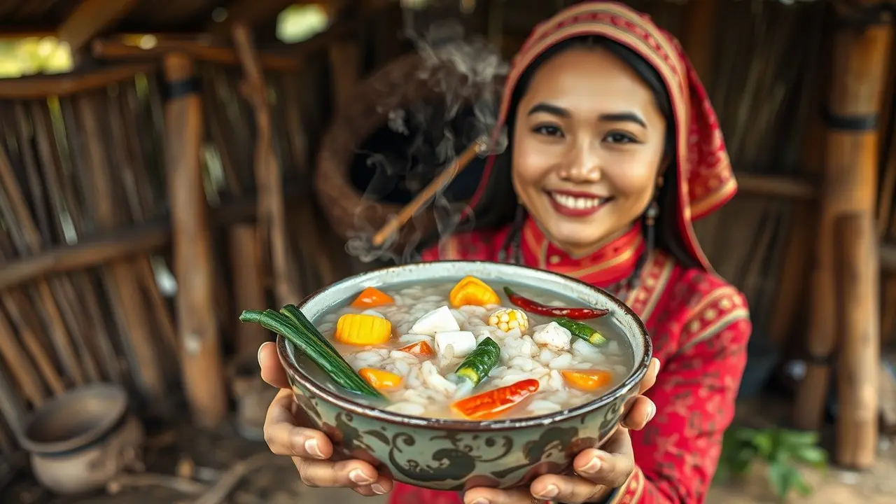 cara membuat bubur manado