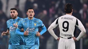Pada laga kali ini, Jay Idzes, sukses mengukir sejarah dengan mencetak gol perdana di Serie A. Kapten skuad Garuda itu juga jadi orang pertama Indonesia yang berhasil mencetak gol di kasta tertinggi Liga Italia. (AFP/Marco Bertorello)