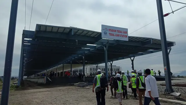 Titik akhir dari rangkaian Kereta Cepat Jakarta-Bandung.