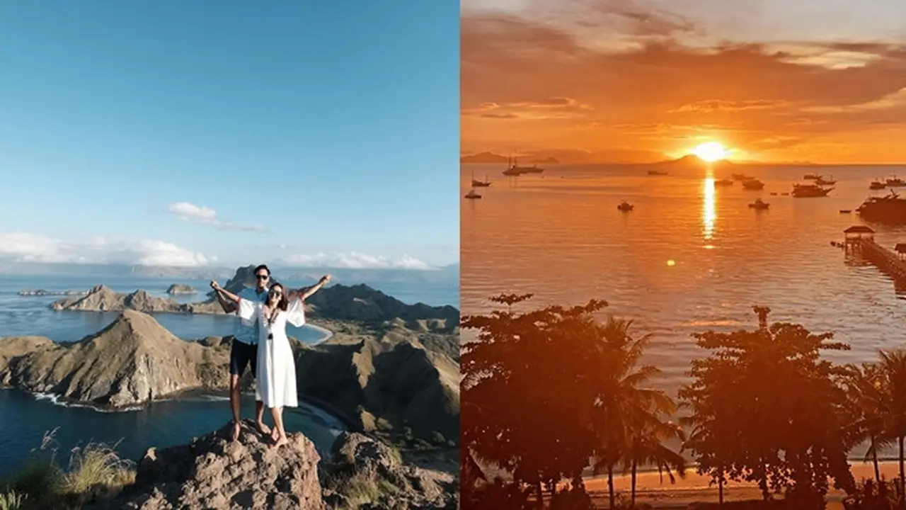 Liburan Darius Sinathrya dan Donna Agnesia di Labuan Bajo.