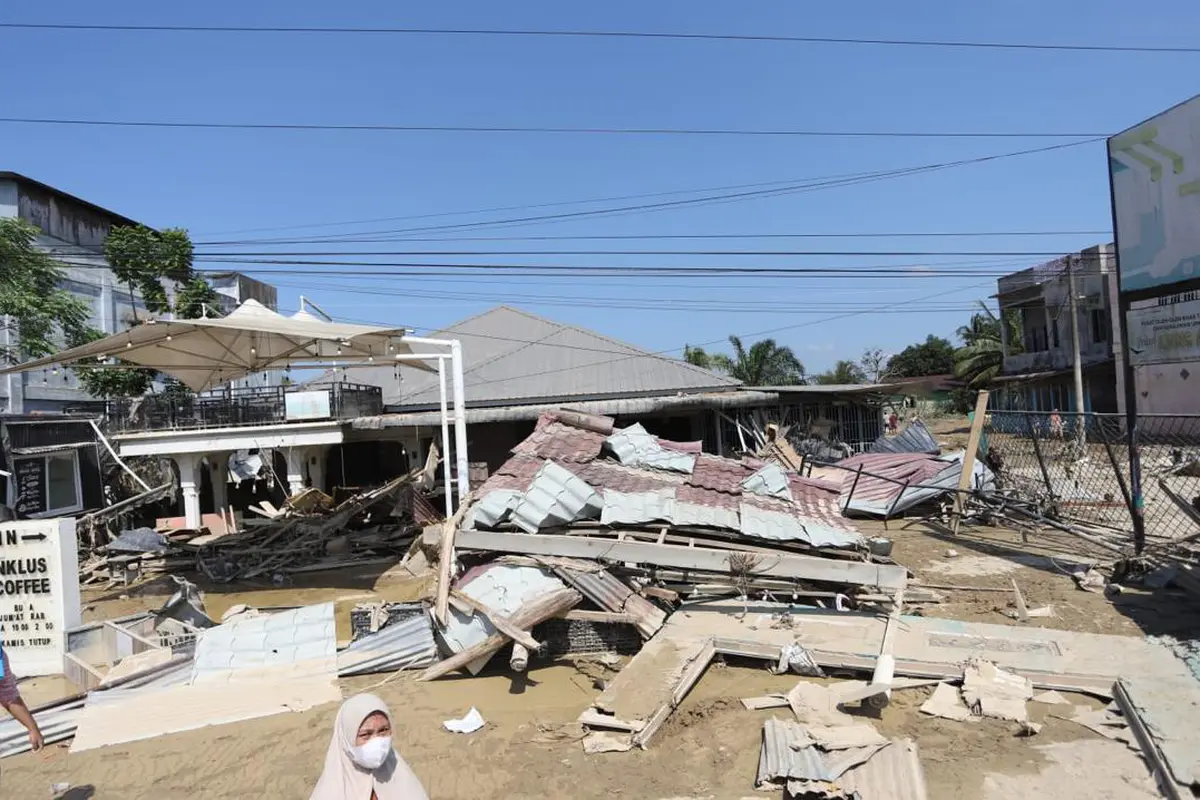 Kondisi terkini Aceh Tamiang porak poranda akibat banjir bandar