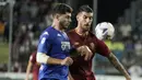 Hasil ini membuat AS Roma kembali ke jalur kemenangan setelah dalam dua laga terakhirnya selalu kalah yakni 0-4 kontra Udinese dan 1-2 di Serie A dari Ludogorets di fase grup Liga Europa 2022-2023. (Marco Bucco/LaPresse via AP)