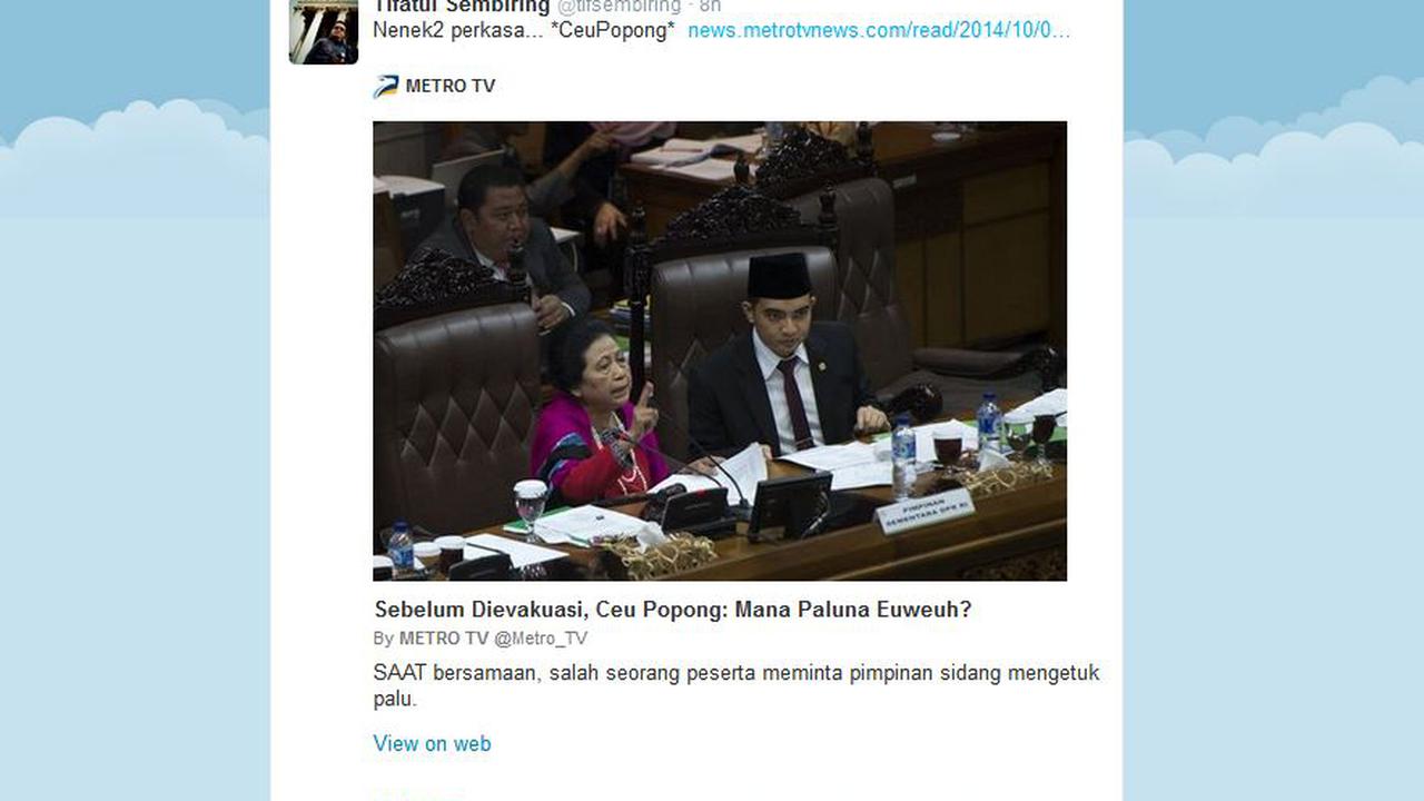Walikota dan Mantan Menteri Ikut Komentari Ceu Popong 