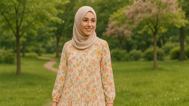 Pilihan Gamis Ruffle Layer