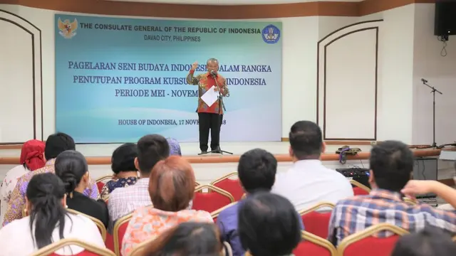 Kursus BIPA berlangsung selama tujuh bulan dari Mei hingga November 2018 dan diikuti oleh hampir 300 orang di Davao City Filipina (KJRI Davao City)