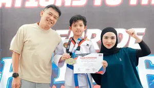 Potret Arsya Hermansyah Juara 1 Taekwondo, Ashanty Bangga