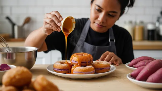 Resep Donat Ubi Cilembu dengan Aroma Karamel Alami