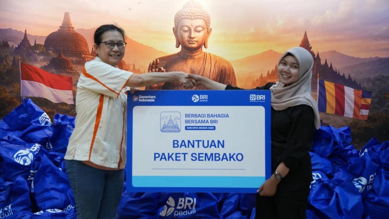Menebar Kasih dan Kepedulian di Hari Raya Waisak 2026, BRI Salurkan Bantuan 1.000 Paket Sembako bagi Umat Buddha