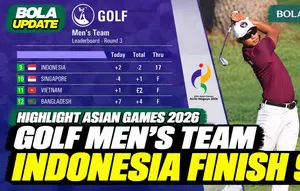 Highlight Golf Beregu Putra Indonesia di Asian Games 2026, Bertahan di Posisi 9 Usai Round 3