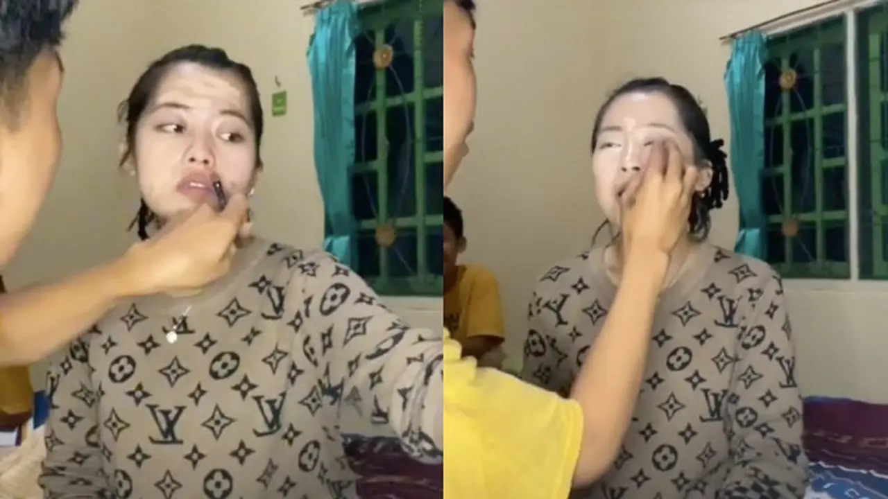 Viral MUA Ini Rias Sahabat Sendiri Saat Lamaran dengan Brutal, Hasilnya Bikin Kagum. (Sumber: TikTok/@roykiosaki)