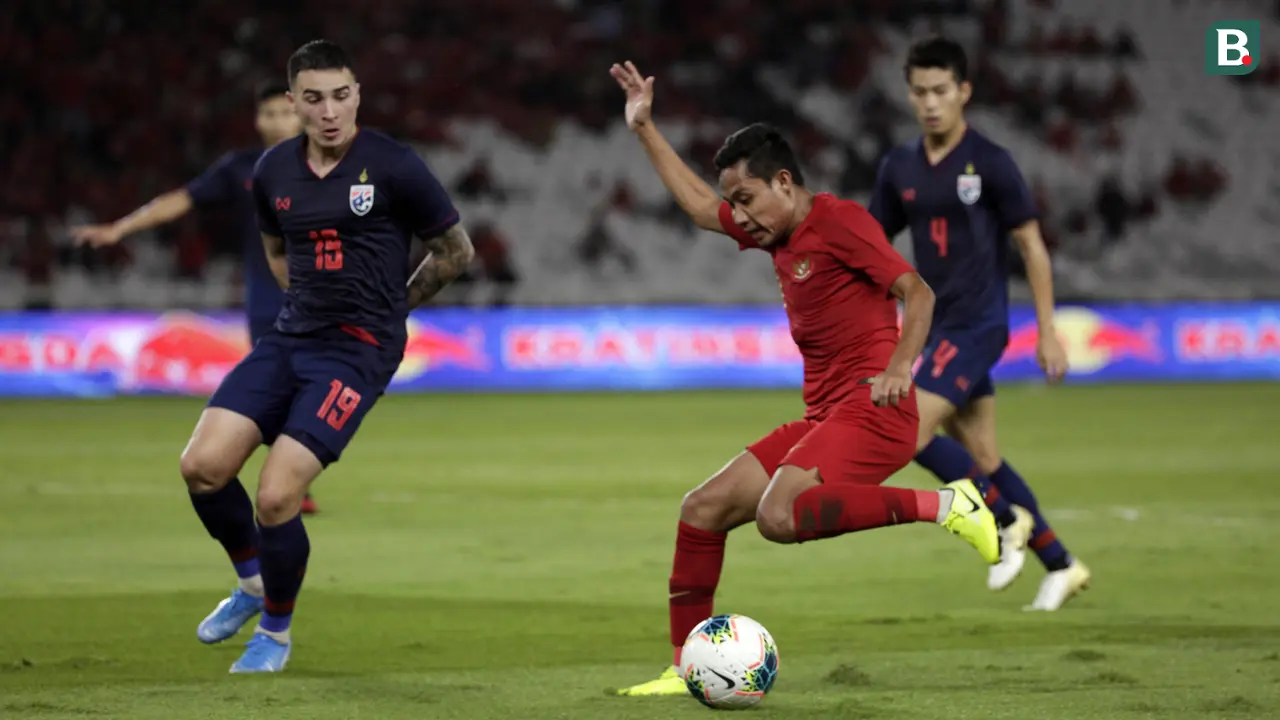 Evan Dimas, Timnas Indonesia, Timnas Thailand, Kualifikasi Piala Dunia 2022 Zona Asia