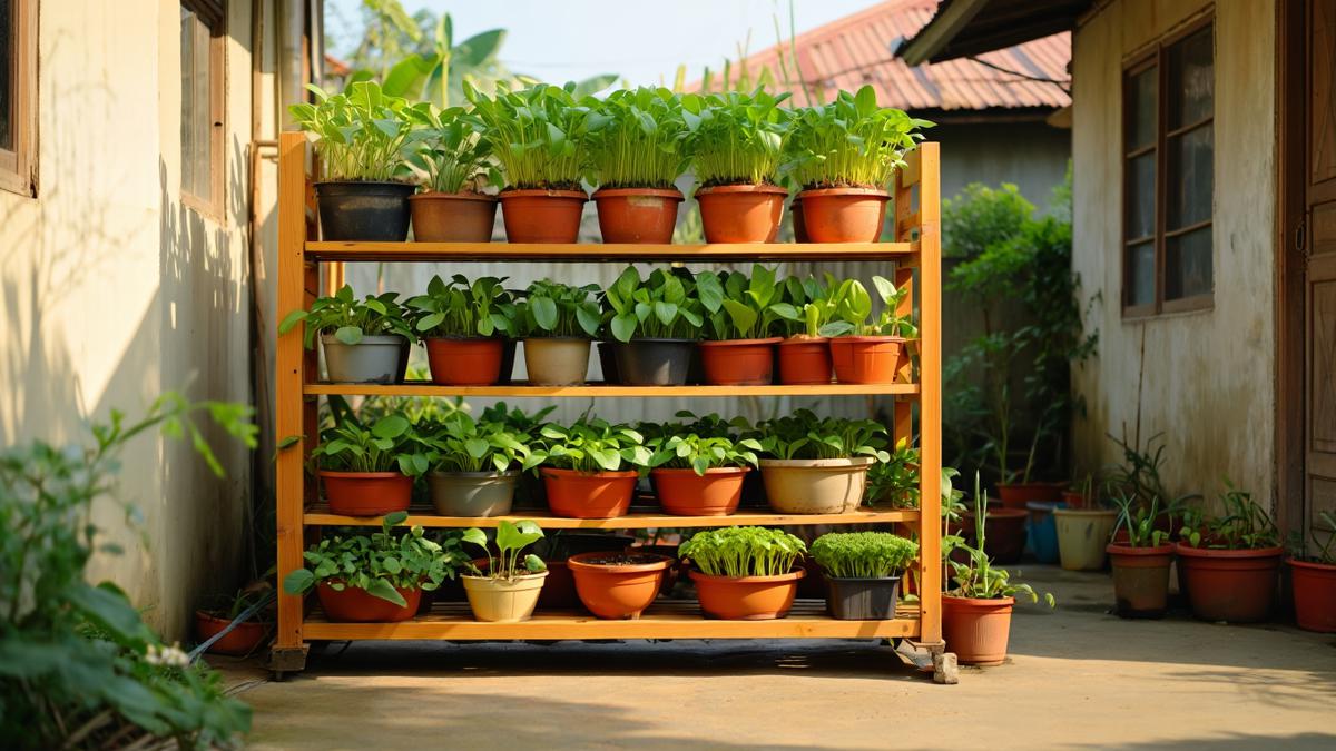 7 Desain Kebun Sayur Rumahan yang Cocok untuk Kangkung dan Bayam