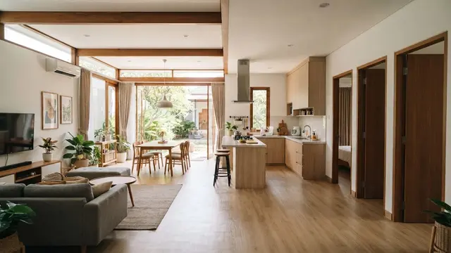 Desain Rumah 3 Kamar yang Terasa Luas Tanpa Banyak Dinding
