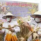 Gubernur Sumut, Edy Rahmayadi dalam Panen Jagung Nusantara di Desa Namukur Utara, Kecamatan Sei Bingei, Kabupaten Langkat, Rabu, 29 September 2021