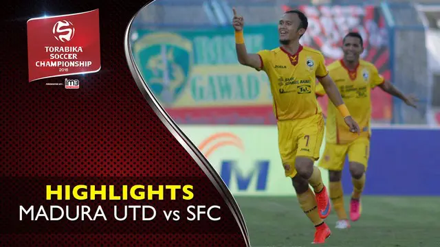 Video highlights TSC 2016 antara Madura Utd Vs SFC yang berakhir dengan skor 2-5 di Stadion Gelora Bangkalan, Madura, Rabu (14/9/2016)