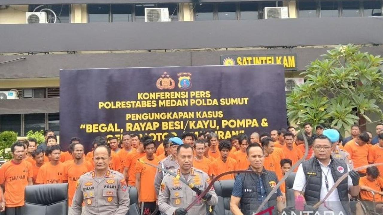 Fakta Mencengangkan: 70 Pelaku Pencurian Material Dibekuk Polrestabes Medan dalam Dua Pekan!