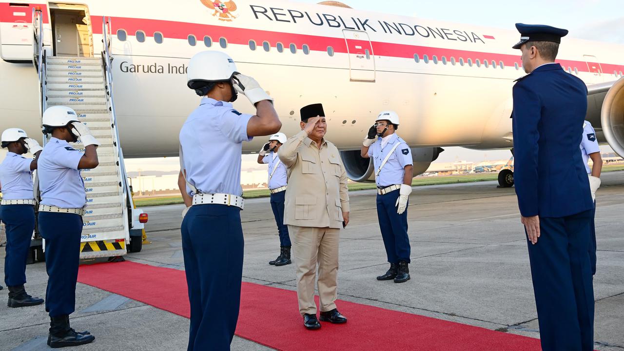 Tiba di Brasil, Gagahnya Prabowo Disambut Terompet Kehormatan Upacara Militer