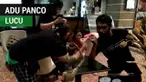 Berita video momen lucu ketika pemain Arema FC, Ferry Aman Saragih, adu panco dengan bodyguard striker Cristian Gonzales di Samarinda.