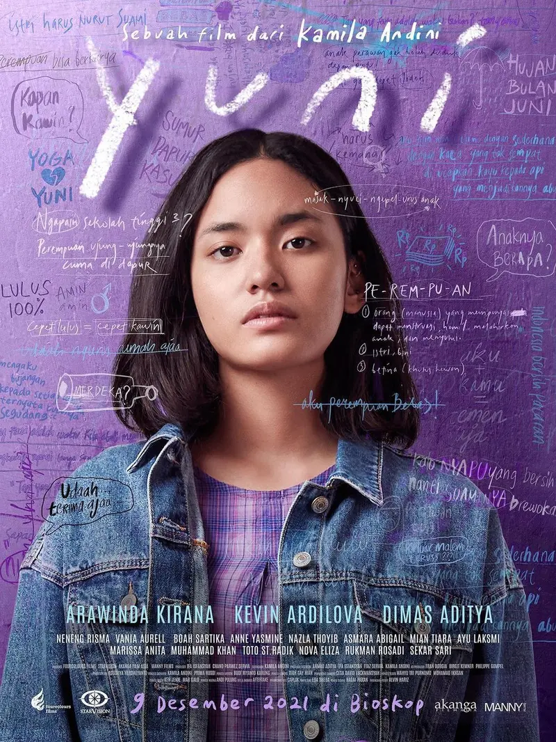 Poster film Yuni karya sutradara Kamila Andini. (Foto: Instagram @kamilandini)