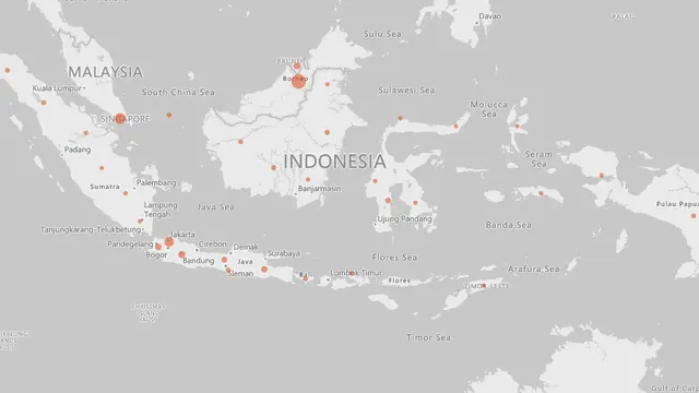 Sebaran Virus Corona di Indonesia