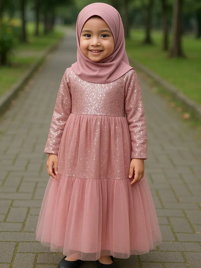5 Model Gamis Tulle Anak yang Super Trendy, Lucu dan Menggemaskan