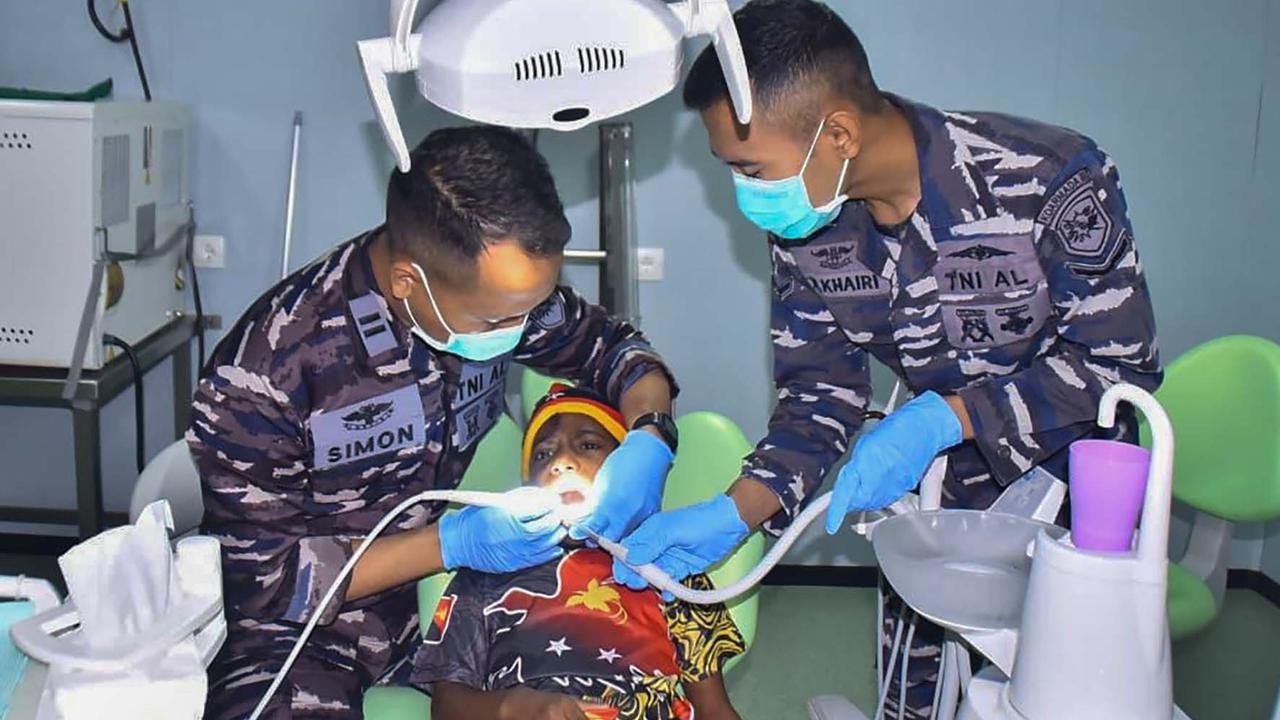 FOTO: TNI AL Gelar Bakti Sosial dan Kesehatan di Papua Nugini, Pererat Persahabatan Dua Negara
