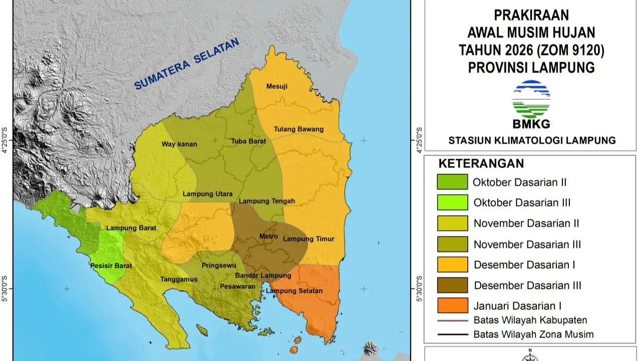 Suhu Lampung Nyaris 38 Derajat Celsius, Ini Daerah Paling Panas