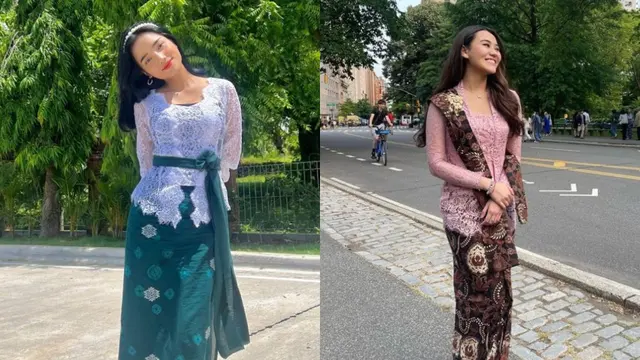 Potret Fuji dan Aaliyah Massaid saat memakai kebaya (Sumber: Instagram/@fuji_an dan Instagram/@aaliyah.massaid)